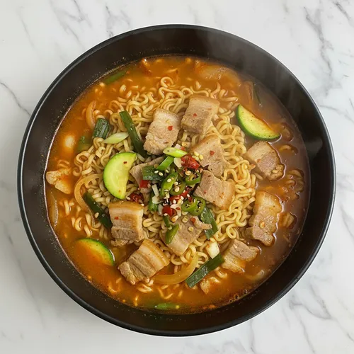 イ・ヨンボクの肉チャンポンラーメン