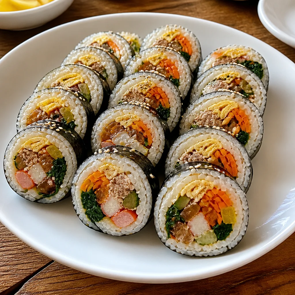 야채, 참치, 치즈 김밥 (예쁘게 싸는 법)