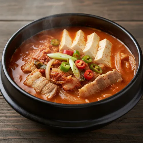 夫のための定番豚肉キムチチゲ