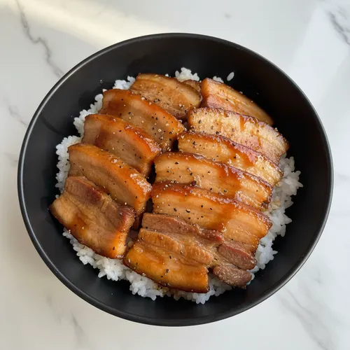 簡単豚バラチャーシュー丼
