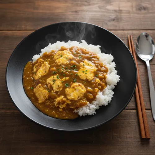 卵とオットゥギカレー
