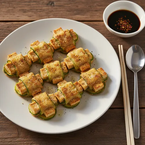 豆腐と韓国かぼちゃのチヂミ