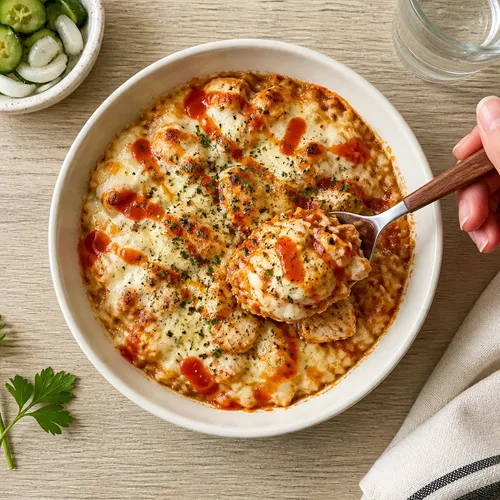鶏むね肉とおぼろ豆腐のオートミールグラタン