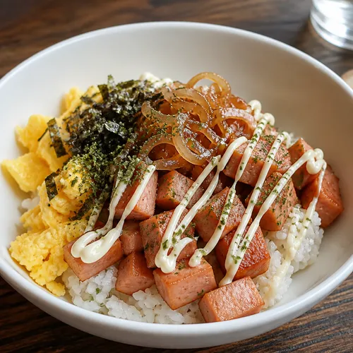 スパムマヨ丼