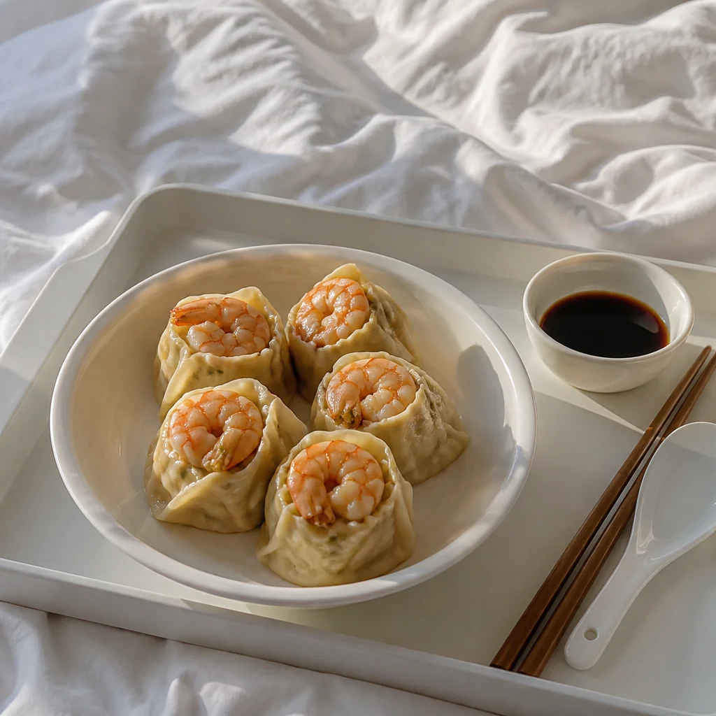 ビビゴ風 エビの皮ごと餃子