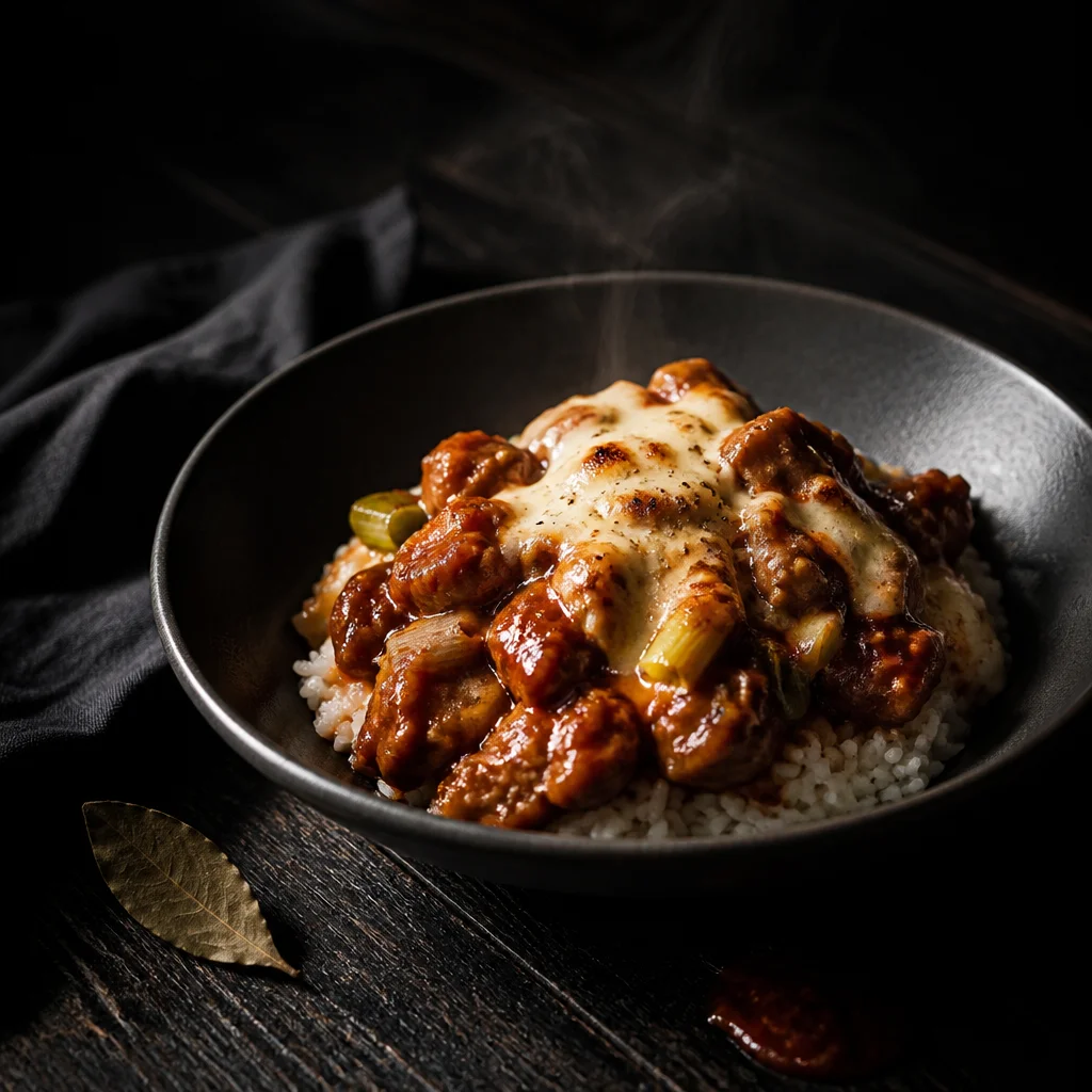鶏もも肉のコチュジャンバター丼