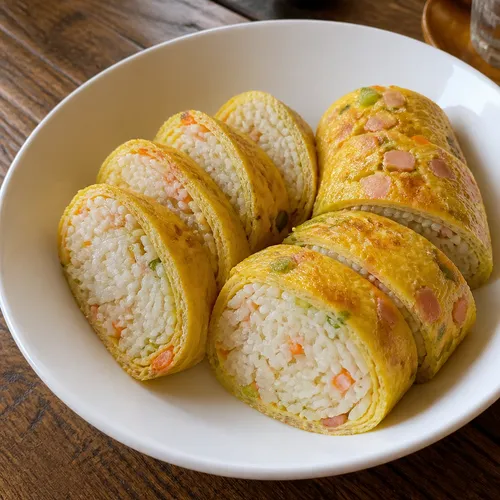 スパム卵焼きご飯