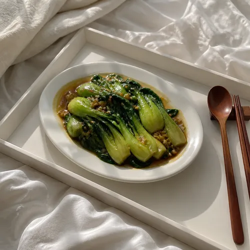 料理王ビリョンスタイルのチンゲン菜炒め