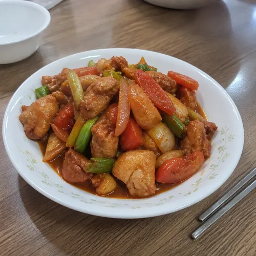 トマトチキン炒め