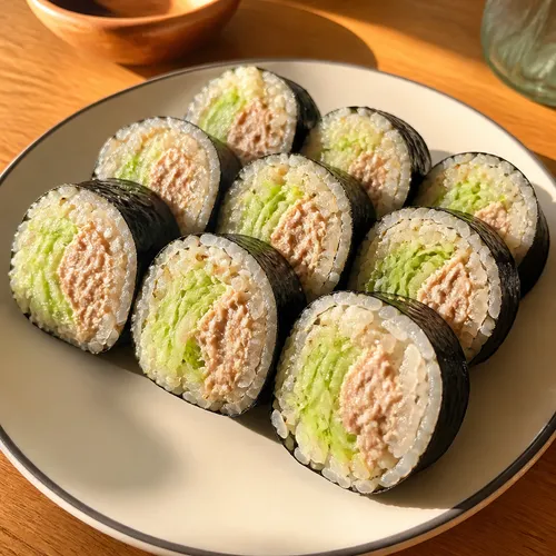 火を使わないキュウリとツナのキンパ