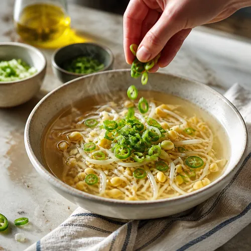 食堂の味そのまま!ピリ辛もやしスープ