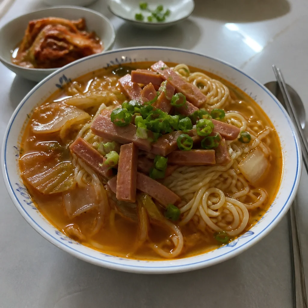 キムチスパムそうめん