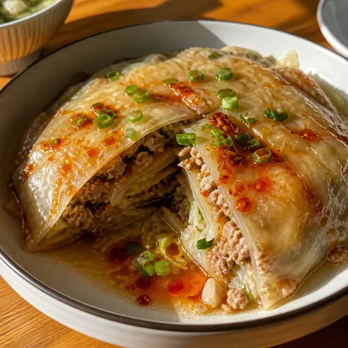 肉汁たっぷり餃子ラザニア