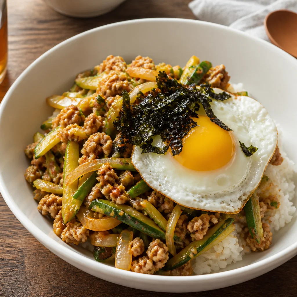 韓国かぼちゃのそぼろ丼