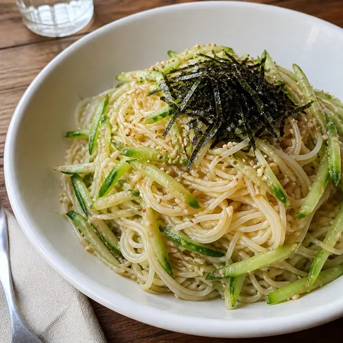 えごま油のきゅうりそうめん