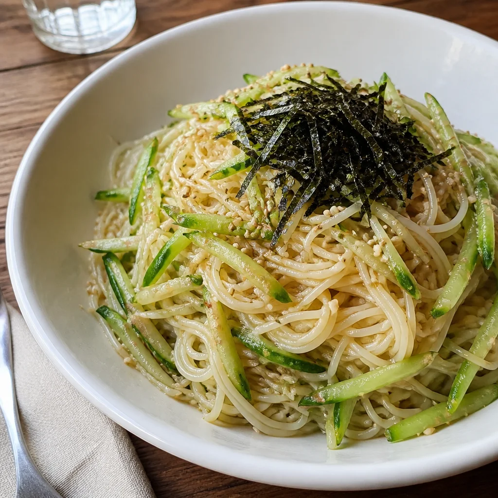 えごま油のきゅうりそうめん