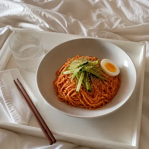 ピリ辛冷製韓国混ぜ麺(ビビムグクス)