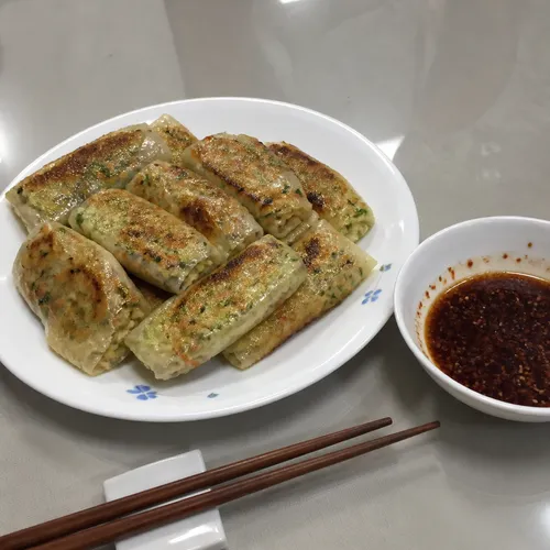 韓国かぼちゃと豆腐のライスペーパー餃子