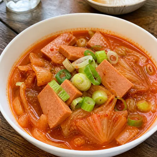 超簡単スパムキムチチゲ