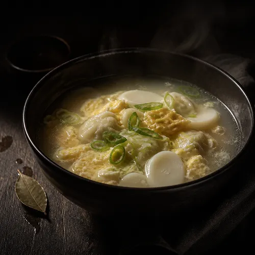 아이들을 위한 황태 떡만두국