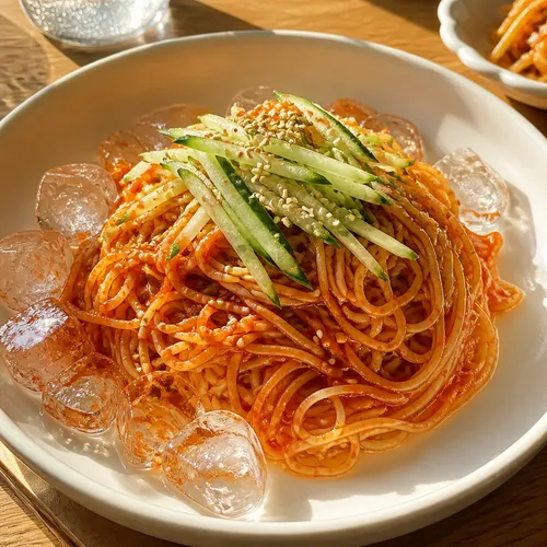 イ・ヨンボクシェフのピーナッツバタービビン麺