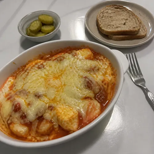 電子レンジおぼろ豆腐グラタン