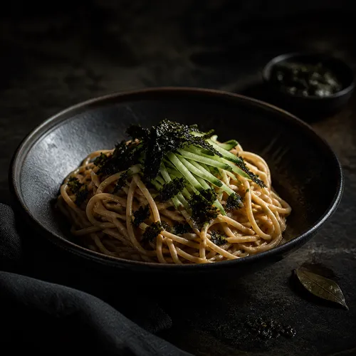 イ・ヨンボクのピーナッツバターえごま油ビビン麺