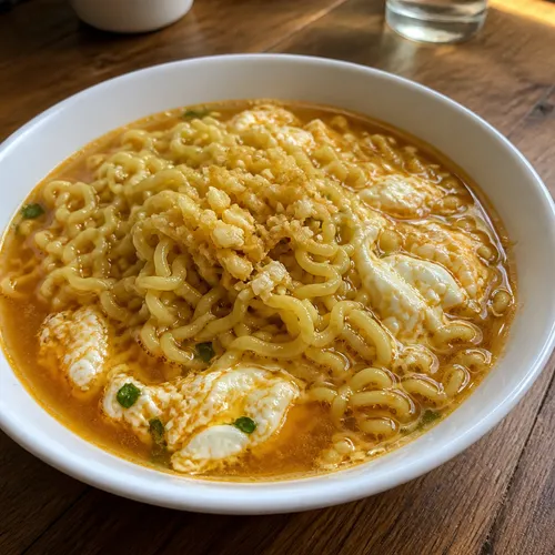 마늘참기름 라면
