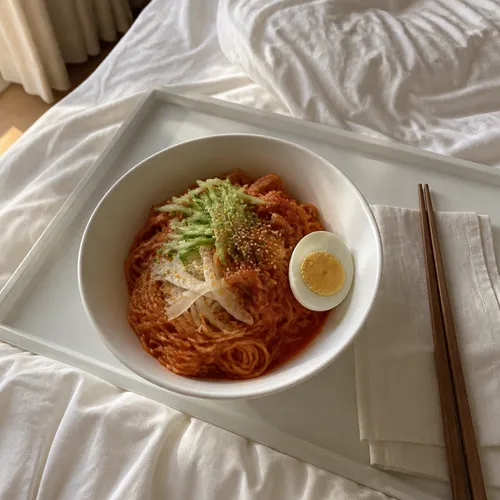 입맛 싹도는 매운비빔국수