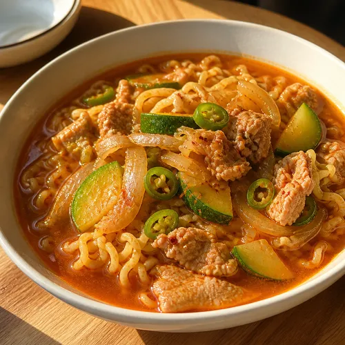 イ・ヨンボクの肉と海鮮ラーメン