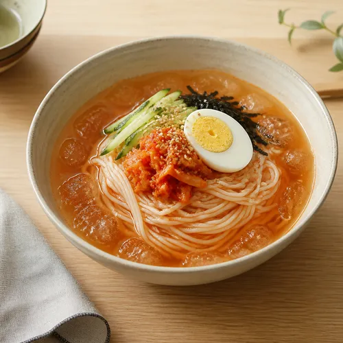 キムチ冷麺風そうめん