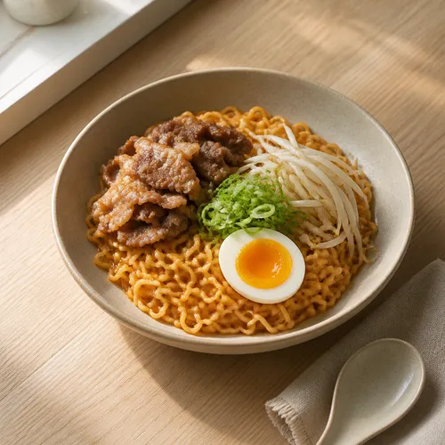 辛ラーメンで作る日本風ラーメン