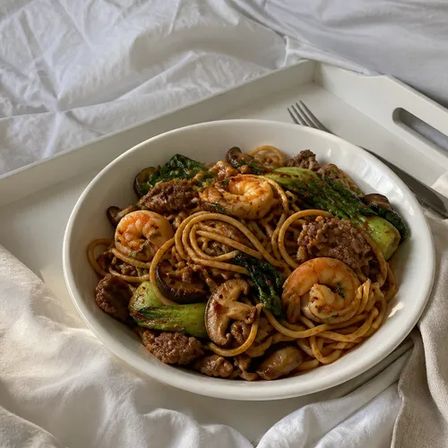 辛旨チャドル海鮮炒め麺