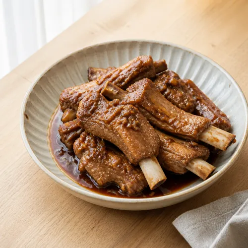 圧力鍋で作る豚バックリブの蒸し煮