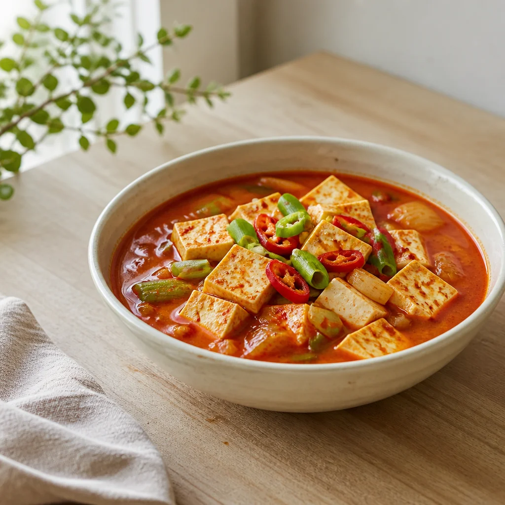 超簡単ピリ辛豆腐チゲ