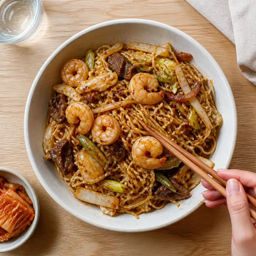 ダイエットエビ炒め麺
