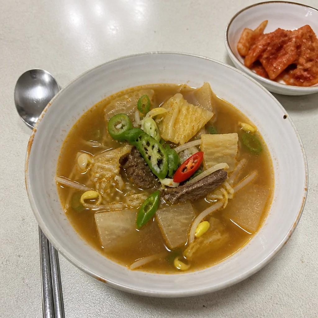 牛肉と白菜のテンジャンク