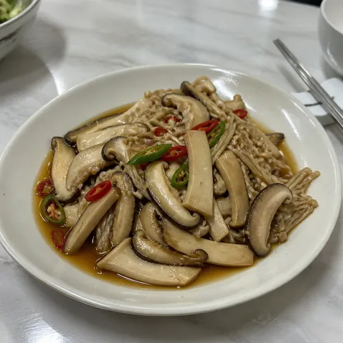 きのこの醤油漬け