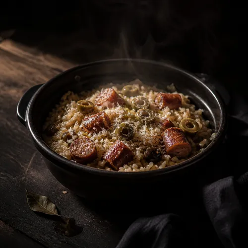 オリーブソーセージの炊き込みご飯