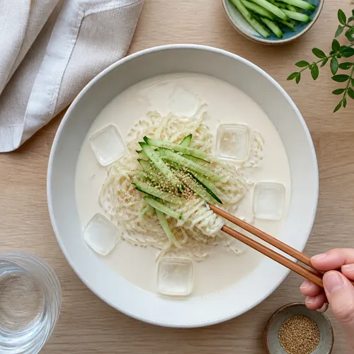 豆腐と豆乳で作る超簡単とろっとコングクス