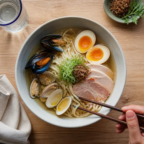 3種の貝出汁 貝だしラーメン