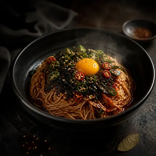 チョン・ホヨンのピリ辛醤油麺