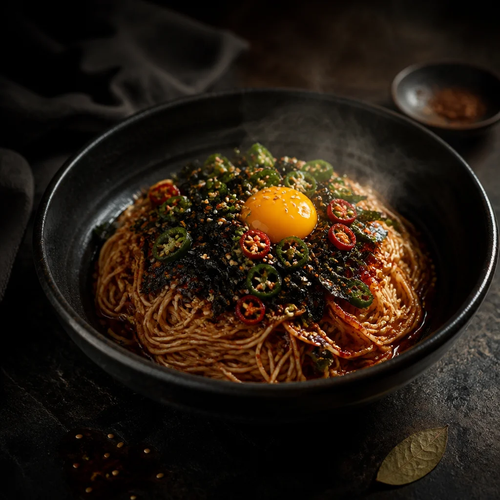 チョン・ホヨンのピリ辛醤油麺