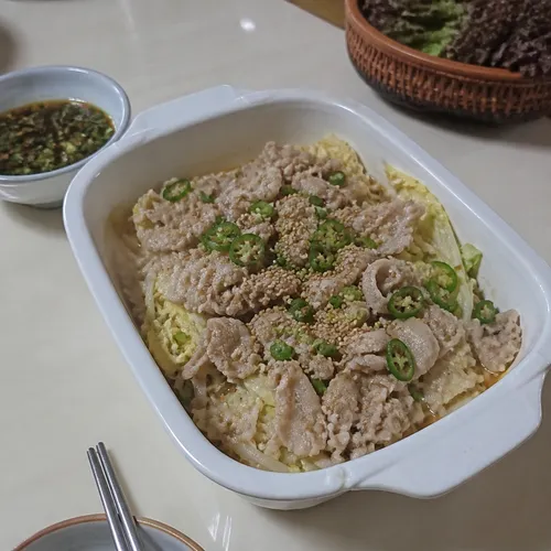 전자레인지 대패삼겹찜