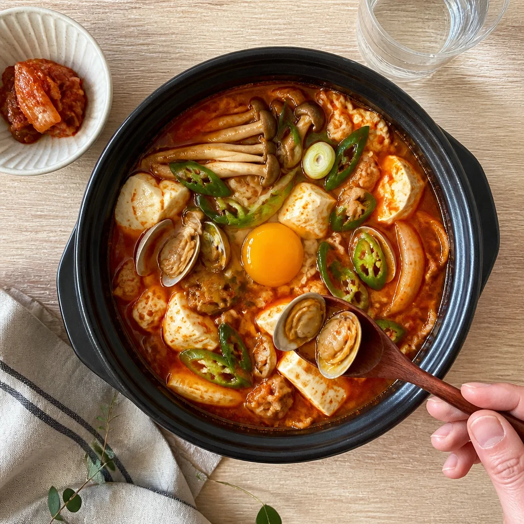 셰프의 비법 순두부찌개