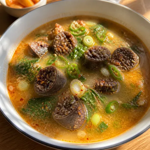 5분컷 순대일번지 얼큰깻잎순대국
