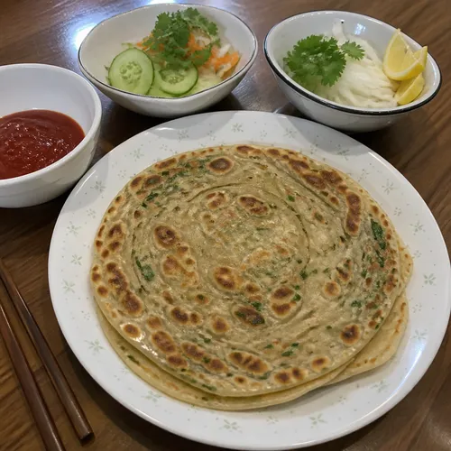 쪽파 파라타 (Spring Onion Paratha)