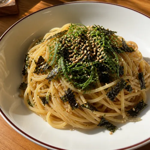 エゴマ油パスタ