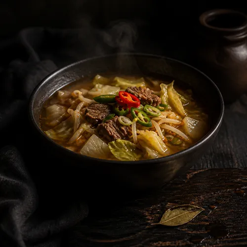 心までほっとする牛カルビ白菜スープ