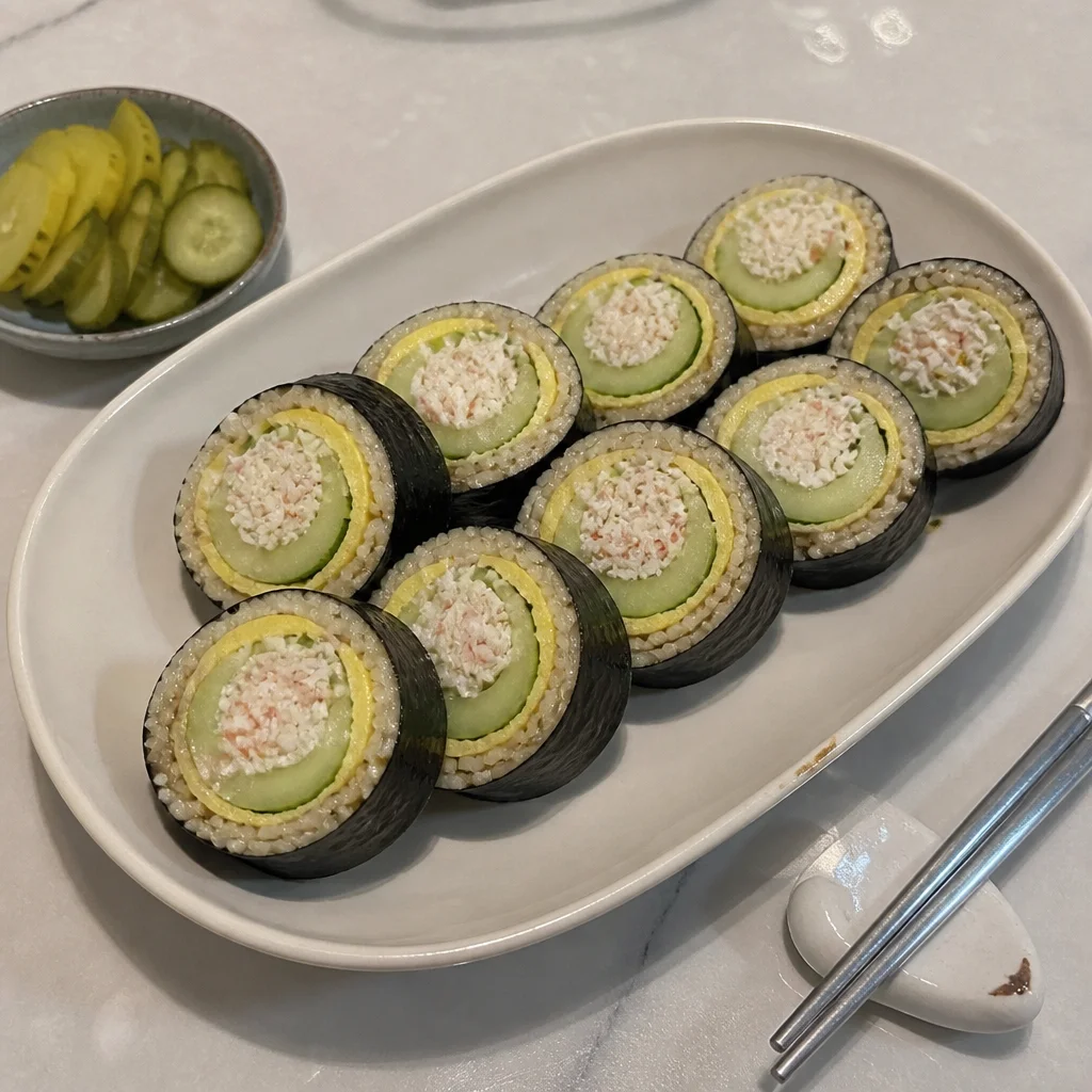 シャキシャキきゅうりのわさびマヨキンパ